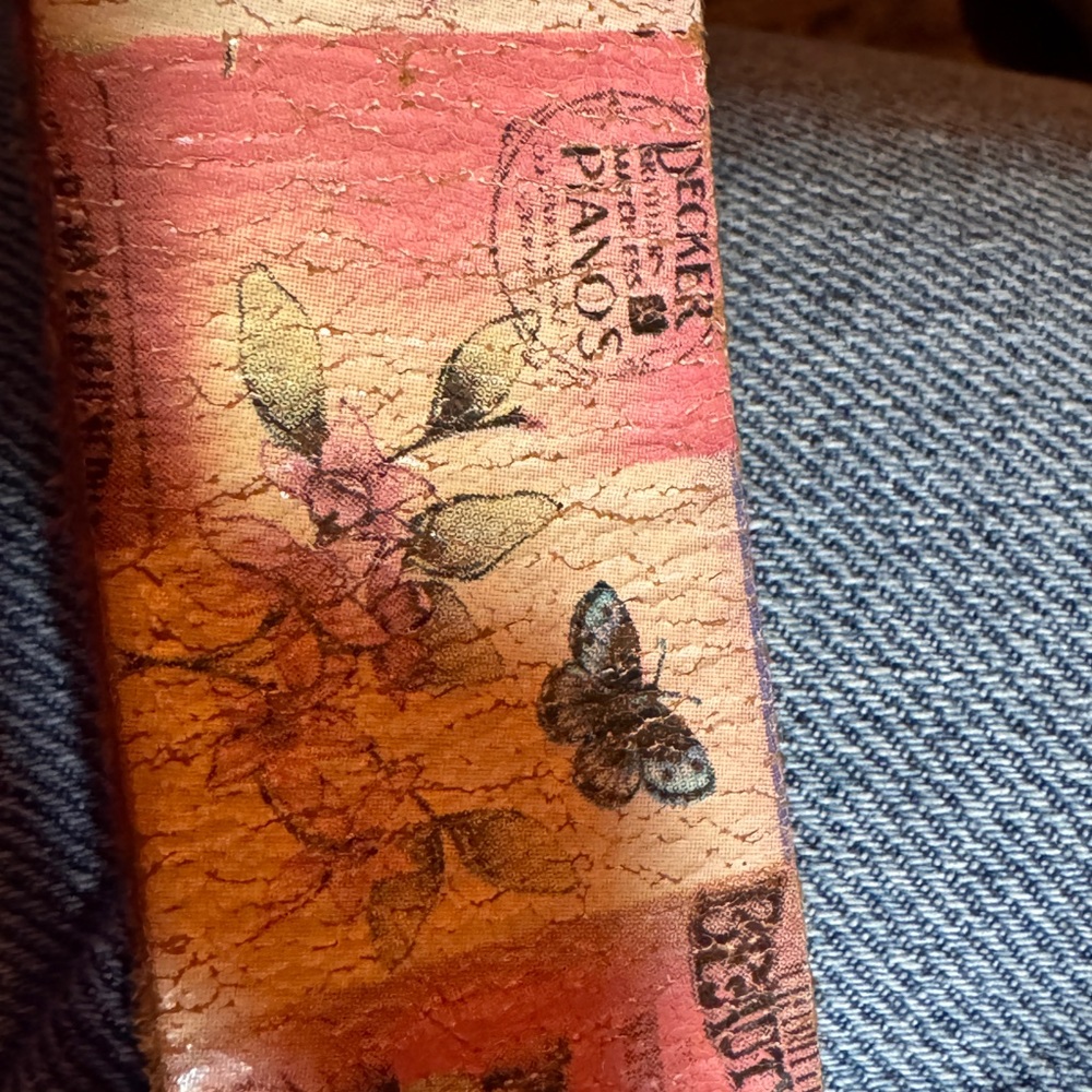 Fossil Multicolor Graphic Patchwork Leather Belt … - image 5